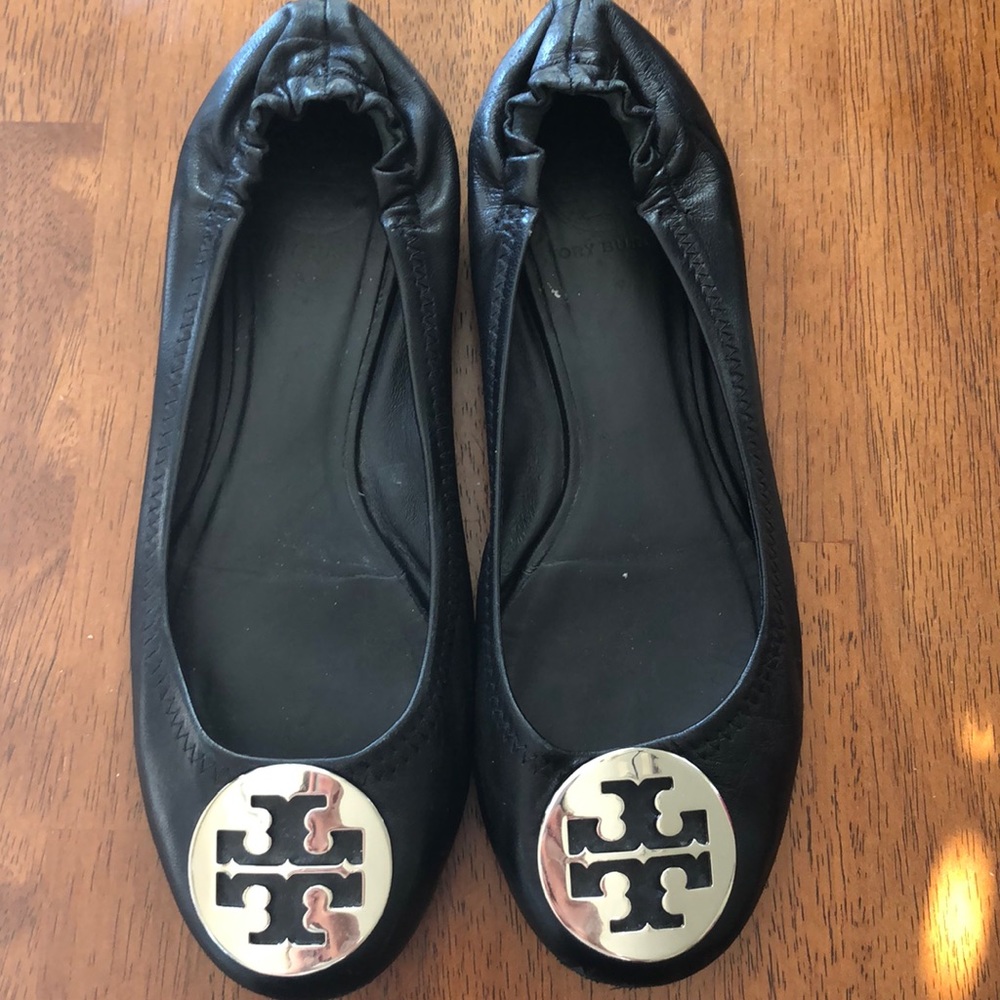 Black Tory Burch Minnie Flats